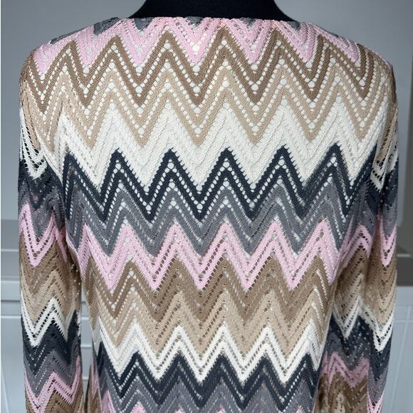 Tacera Unconditional Lace Overlay Bell Sleeve Crochet Dress Sz L Party Cocktail - Picture 7 of 13